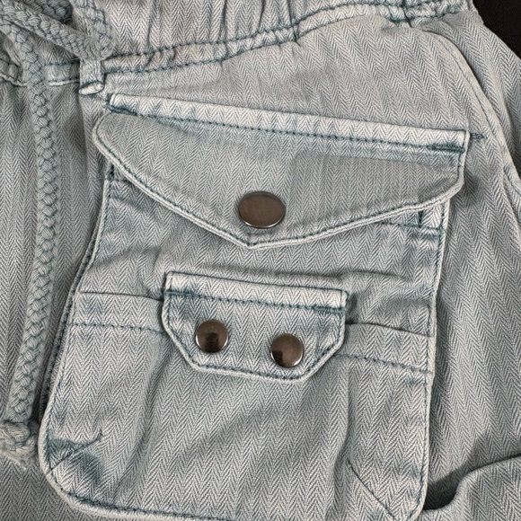 Free People Women Green Cargo Cut Off Shorts  Size XS - Picture 5 of 12